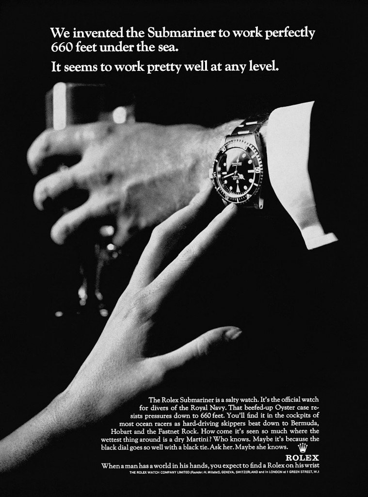 rolex submariner ad